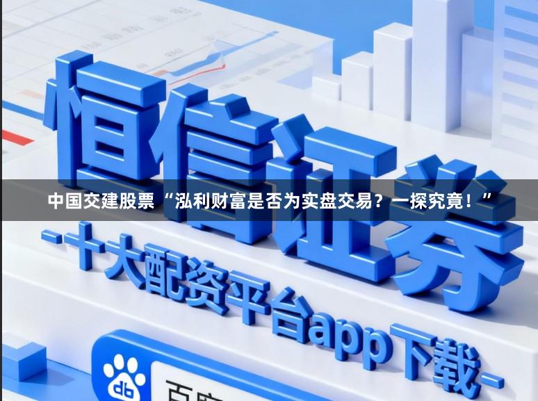 中国交建股票 “泓利财富是否为实盘交易？一探究竟！”