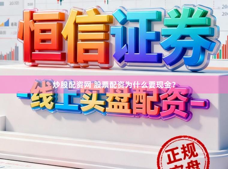 炒股配资网 股票配资为什么要现金?