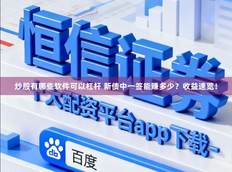 炒股有哪些软件可以杠杆 新债中一签能赚多少？收益速览！